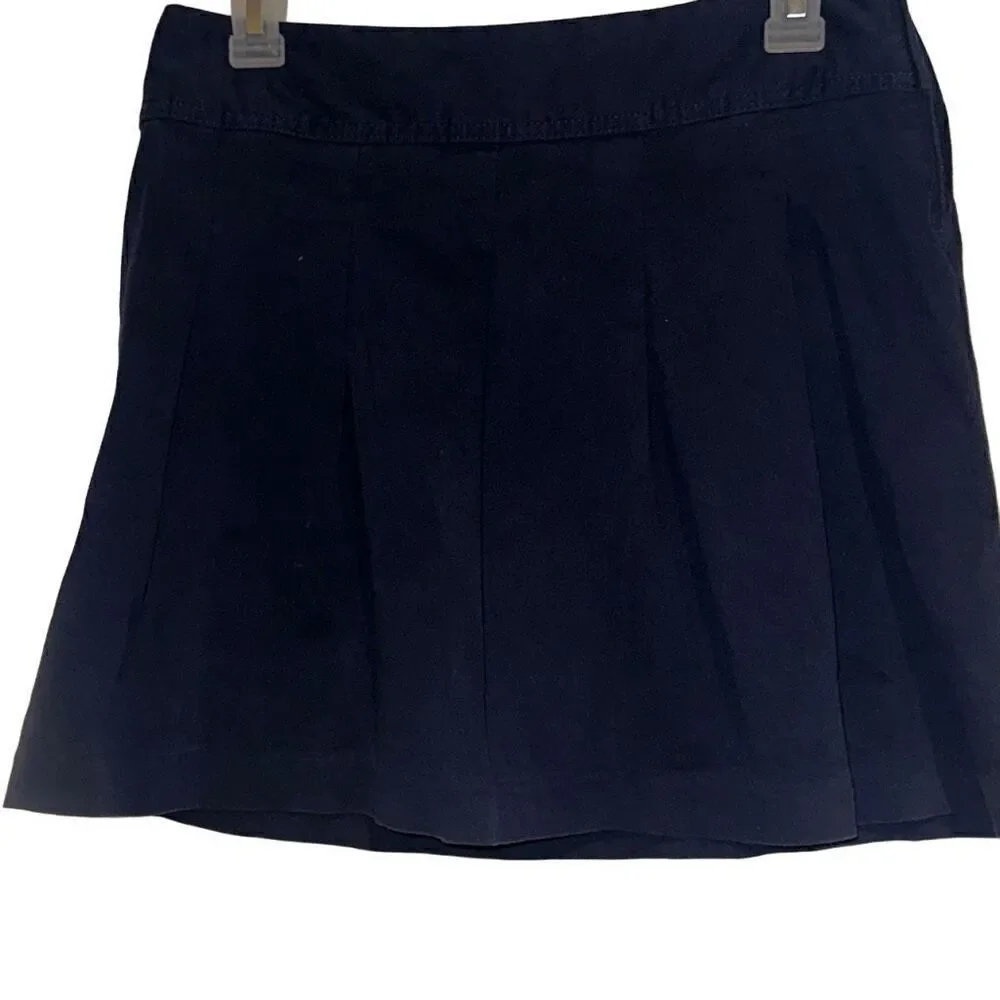 The Children's Place Tidal Side Zip Twill Pleated Skirt Uniform Girls' Size 12
